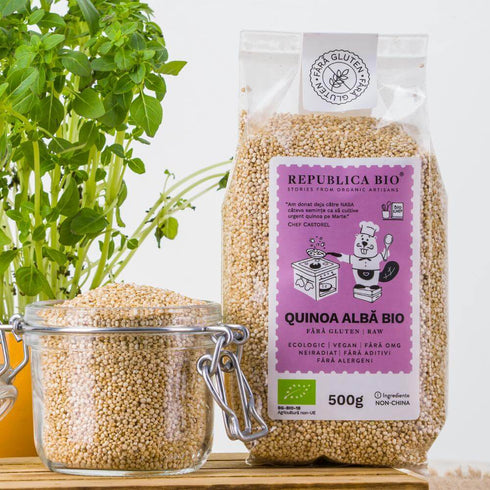 Quinoa alba Bio FARA GLUTEN Republica BIO, 500g